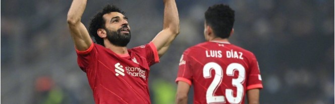  萨拉赫梅开二度利物浦完胜埃弗顿