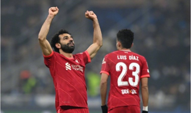  萨拉赫梅开二度利物浦完胜埃弗顿
