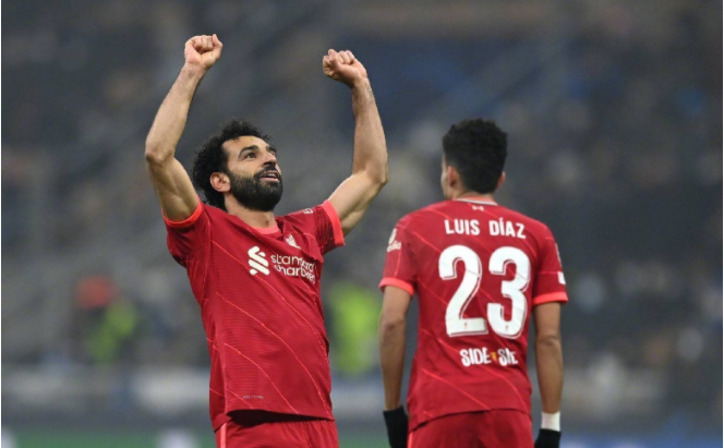  萨拉赫梅开二度利物浦完胜埃弗顿